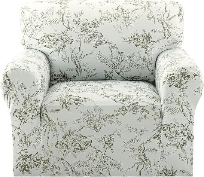 H.VERSAILTEX Printed Chair Slip Cover Floral Pattern Sofa Cover Soft by HVERSAILTEX