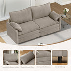 Vesgantti 74" Loveseat Sofa for Living Room, Comfy Cloud Couch Deep Seat - Image 4