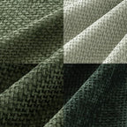 MIULEE Soft Decorative Chenille Pillow Covers Forest Green 16x16 Pack of 4 | - Image 2