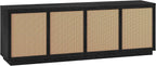 Henn&Hart 2-Tone TV Stand for TVs up to 78" by HennHart