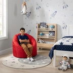 Big Joe Milano Beanbag Chair Red Smartmax - Image 6