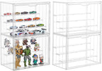4 Pack Display Case for Collectibles 4 Layer Updated Adjustable Acrylic Display by LXLXXL