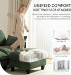 Ihanherry 141" Oversized V-Shaped Modular Sectional Couch, 9-Seater Cloud Sofa - Image 4