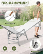 Vexwalx Patio Chaise Lounge Outdoor - Image 4