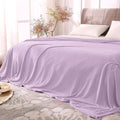 BEDELITE Fleece Blanket Soft Plush Queen Size Bed Blanket Lilac 90"x90" | Ultra by BEDELITE