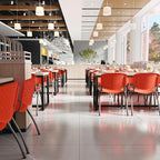 Flash Furniture HERCULES Series 880 lb. Capacity Orange Plastic Stack Chair - Image 6