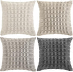 Fancy Homi 4 Packs Decorative Throw Pillow Covers - Image 9