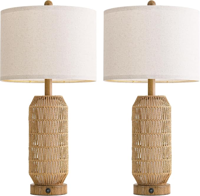 OYEARS 25" Table Lamps Set of 2 - Image 8
