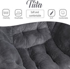 Tiita Lazy Chair with Ottoman, Modern Large Accent Lounge Chair, Leisure Sofa - Image 3