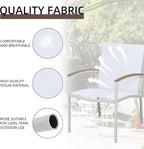 Shintenchi 3 Pieces Patio Bistro Sets, Outdoor Textilene Fabric Conversation - Image 2