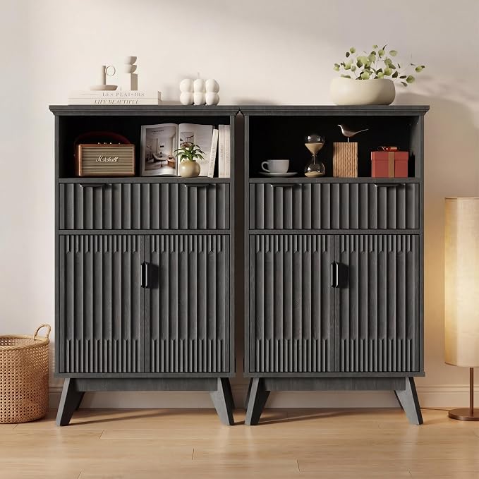 Fatmok Buffet Cabinet with Storage, Wood Buffet Sideboard Console Table - Image 5
