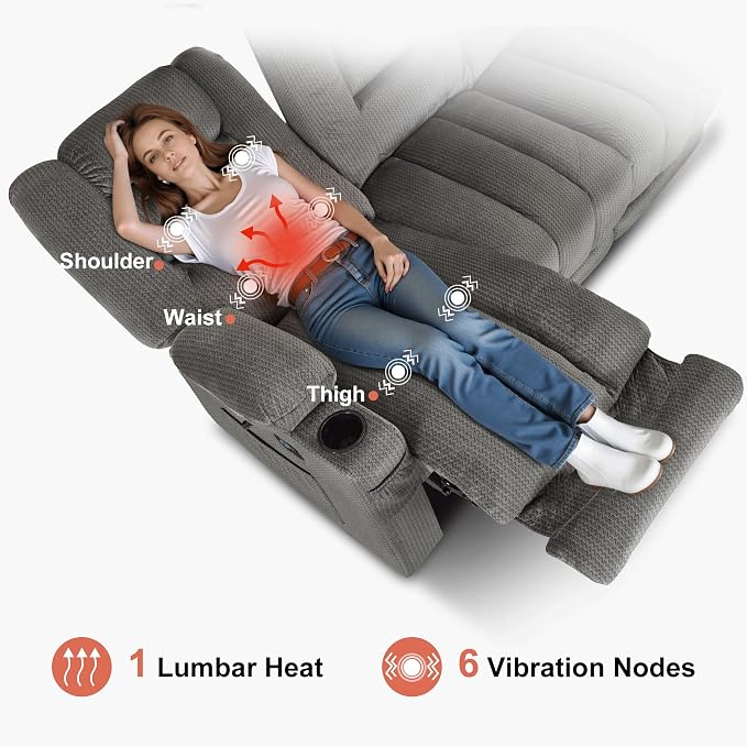 MCombo Zero Gravity Power Reclining Sofa - Image 5