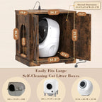 Heybly Litter Box Enclosure, Large Robot Cabinet - Image 4