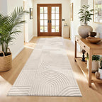 Pauwer 3x8 Area Rugs for Living Room, Modern Non Slip Washable Rug, Soft Fluffy by Pauwer