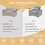 Large Size Convertible Sleeper Chair Futon Sofa Bed, Comfortable thick cushion - Image 7