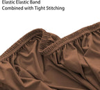 Super Stretch Ottoman Cover- Soft Form Fit Ottoman Cover Rectangular Ottoman - Image 6