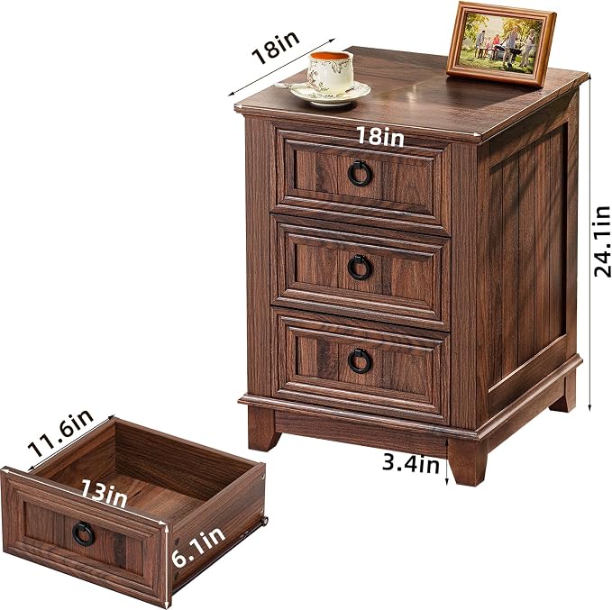 Joaxswe 18" Farmhouse Night Stand - Image 2