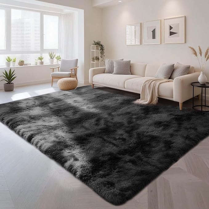 8x10 Area Rug Fluffy Shaggy Ultra Soft Faux Fur Non-Slip Machine Washable Carpet by Unknown