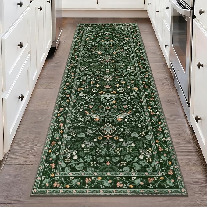 HEBE Hallway Runner Rug 2'x6', Washable Non Slip Kitchen Rug Runner | Soft Boho by HEBE