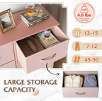 WLIVE Fabric Dresser for Bedroom, Tall Dresser - Image 5