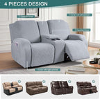 Ruaozz Loveseat Recliner Covers - Image 4