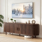 65" Mid Century Modern TV Stand, Wood TV Consoles by Unknown