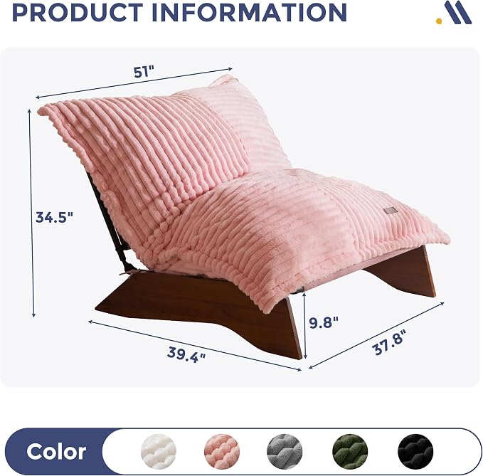 MAXYOYO Adjustable Living Room Chair, 3-Position Bean Bag Chair - Image 2