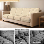 8Pcs Patio Cushion Covers Stretch Outdoor Furniture Protector Slipcovers | - Image 8