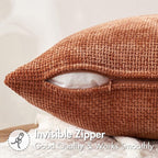 MIULEE Fall Decorative Rust Couch Throw Pillow Covers 18x18 Inch 2 Pack | - Image 5