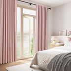 100% Blackout Linen Curtains 84 Inch 2 Panels Set - Image 8