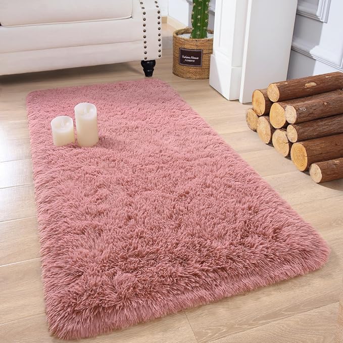 Chicrug Soft Runner Rug for Bedroom Living Room Plush Fluffy Rug 2x4 | Shag by ChicrugHomeDecor