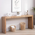 KEIKI 69" Seagrass Console Table, Handwoven Tabletop by KEIKI