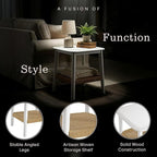 Alaterre Furniture Calais 2-Tier Small End Table - Image 4