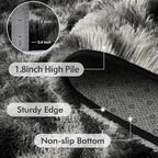 8x10 Ft Extra Large Shag Rugs for Living Room, Tie Dyed Ultra Soft Fluffy Furry - Image 5