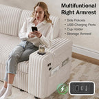 Vipbear 108" Modular Sectional Sleeper Sofa - Image 8