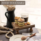 EOSAHR Farmhouse Wooden Riser for Display : Decorative Pedestal Stand for - Image 3