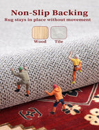 SERISSA 2x6 Washable Non Slip Boho Runner Rug - Image 3