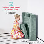 Yourigami Kids and Toddler Play Castle, Playroom Couch Add-On Set, Durable - Image 2