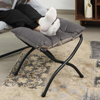15" Folding Ottoman, Foldable Footrest Stool, Portable Small Foot Stool - Image 9
