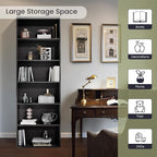 GRUSIGN 71" Tall 6-Tier Bookshelf, Large Open Display Bookcase - Image 9