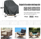 Outdoor Swivel Lounge Chair Cover 2 Pack, Waterproof Heavy Duty Outdoor Chair - Image 2