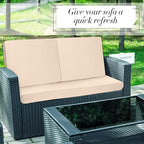 Newwiee 8 Pcs Stretch Patio Outdoor Cushion Covers Replacement, Elastic Fit and - Image 7