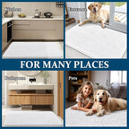 OLANLY Dog Door Mat for Muddy Paws 48x30, Super Absorbent Chenille Mud Mat | - Image 8