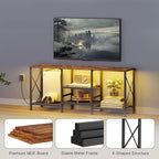 JARHETUN TV Stand with LED Lights - Image 6