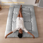 MAXYOYO Japanese Floor Mattress Futon Mattress, Thicken Sleeping Pad Foldable - Image 8