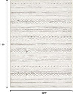 cotiled Boho 10x14 Area Rug for Living Room: Large Moroccan Washable Rug | - Image 2