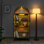 67" Black Tall Display Cabinet - Image 5