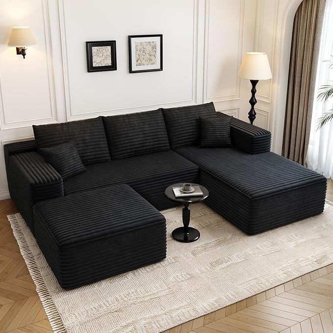 107.5" Cloud Modular Sectional Sofa by Settab