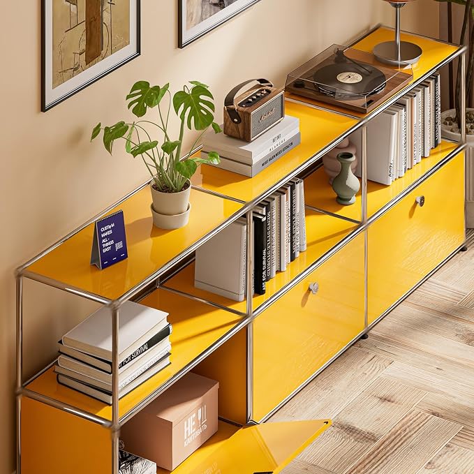 Modern Storage Cabinet Sideboard Versatile Free-Standing Organizer Cabinets - Image 6