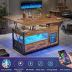 Itaar 40" Lift Top Coffee Table, 4 in 1 Coffee Tables - Image 5